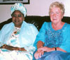 2005: Gudrun Jrsing i audiens hos Gambias viceprsident mrs. Isatou Njie-Saidy